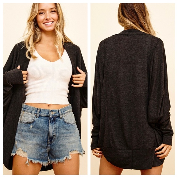 #48 Fabulous Open Front Shawl Cardigan - Picture 3 of 5